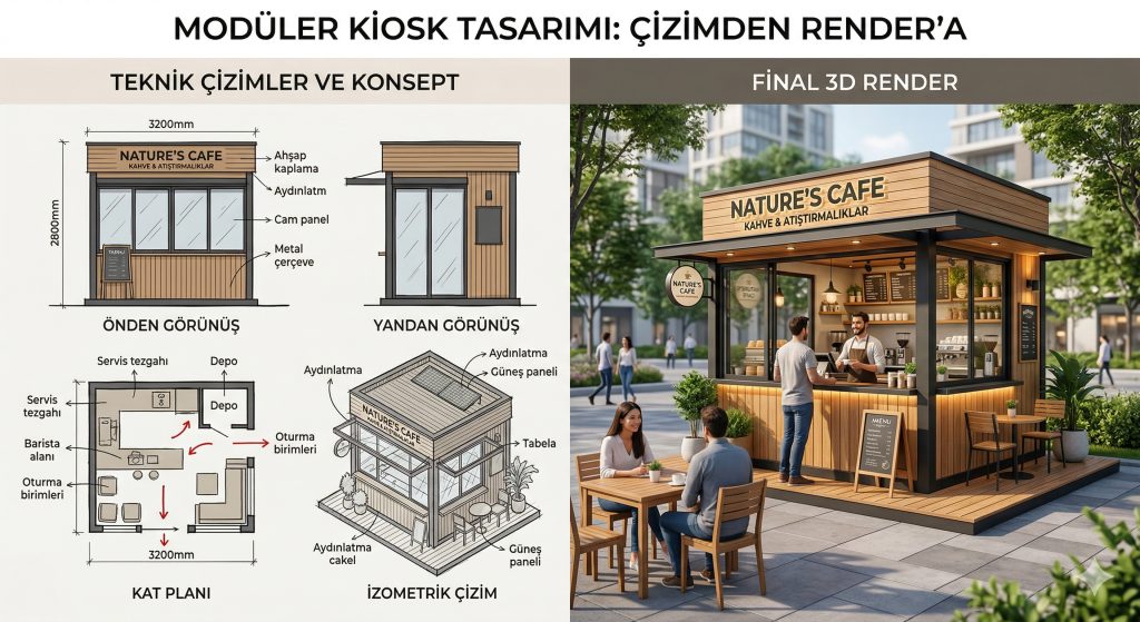 Küçük Alanlarda Dev Kazanç: Kiosk ve Satış Ünitesi Tasarımında Verimlilik Sırları