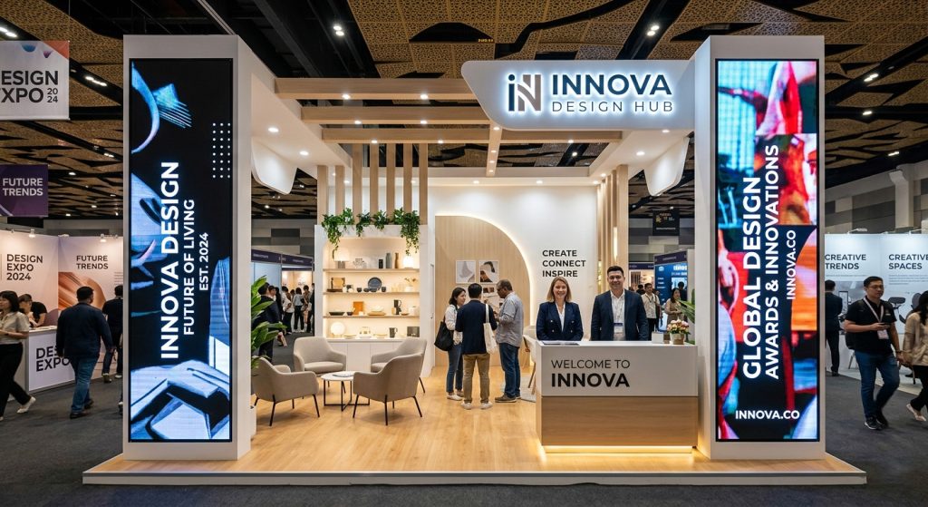 Led ekran fuar stand duz dikey led ekran calismasi 1024x559