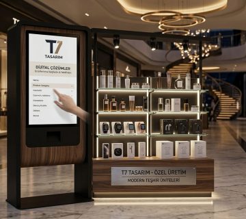 Modern Kiosk ve Urun Teshir Unitesi Tasarimi Satis Odakli CozumlerModern Kiosk ve Urun Teshir Unitesi Tasarimi Satis Odakli Cozumler 360x320