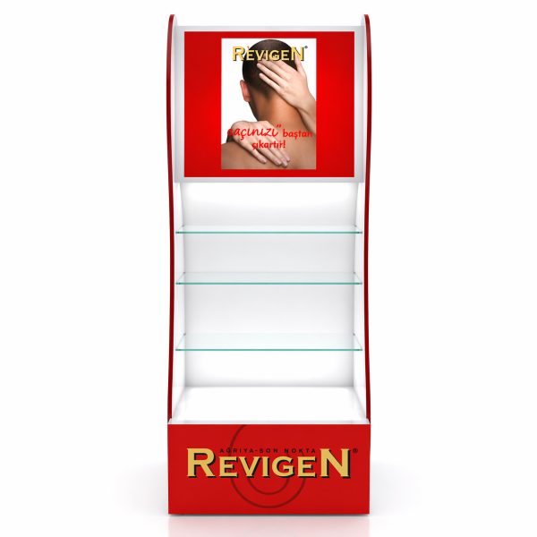 Revigen Duvar tipi urun teshir standi R 00000 600x600