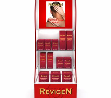Revigen Duvar tipi urun teshir standi R 00003 360x320