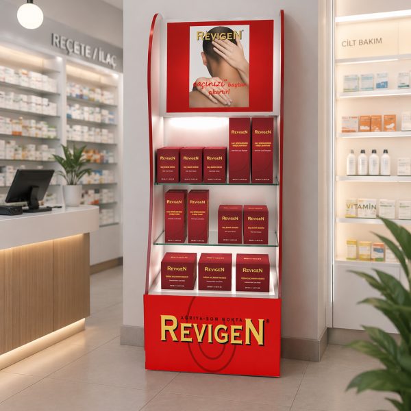 Revigen Duvar tipi urun teshir standi R 00004 600x600