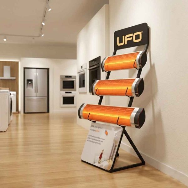 Ufo isitici metal urun teshir standi R 0004 600x600